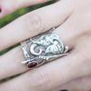 Vintage  Color Hand Carved Elephant Ring For Women Girl Statement Design Finger Rings Charm Female Jewelry Party Gifts
