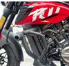 Zongshen Punk CVT190 Carbon Steel Black Bumper Guard with Anti-fall Rubber Head Reinforcement