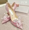 Fashion 2025 New Spring And Autumn Bridal Wedding Shoes Rhine-shaped High Heels Female Stiletto Crystal Pumps