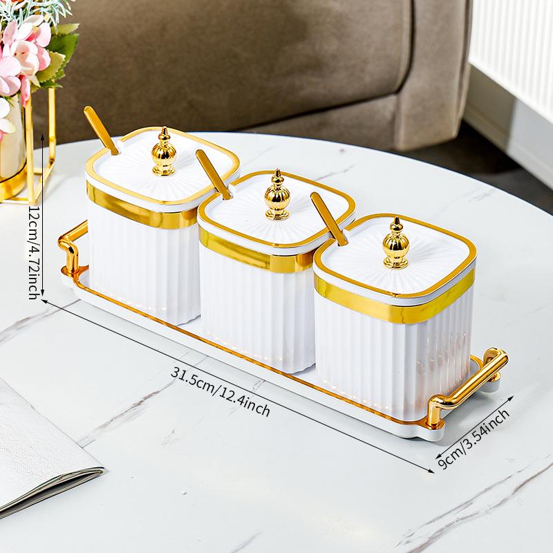 Spice Storage Box Home Kitchen High-end Peppercorn Condiment Seasoning Jar Food Grade Dry Material Sealing Jar Set