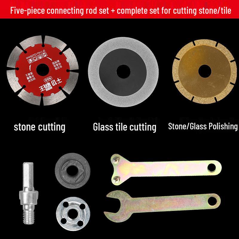 Angle Grinder Adapter Kit for Electric Drills: Saw Blade, Cutting Disc & Polishing Accessories