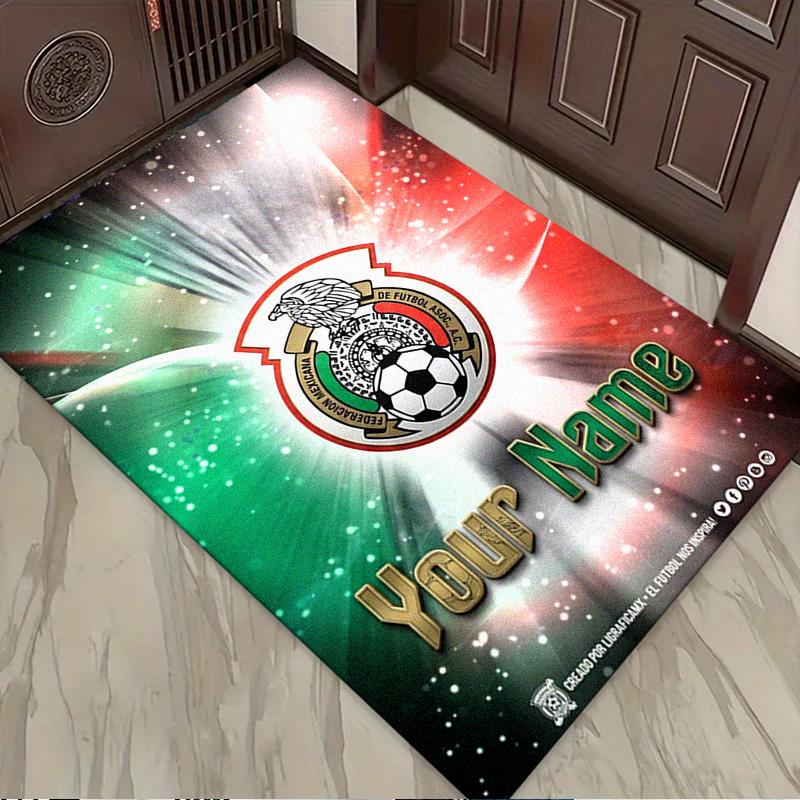 Name Custom Mexico National Football Team Carpet Rug for Living Room Bedroom Home Sofa Decoration,Kids Play Non-slip Floor Mat
