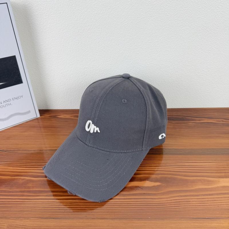 Fashion Casual Versatile Hard Top Baseball Cap Men'S And Women'S Spring And Summer Embroidery Letters Wide Brim Face Small Peaked Cap