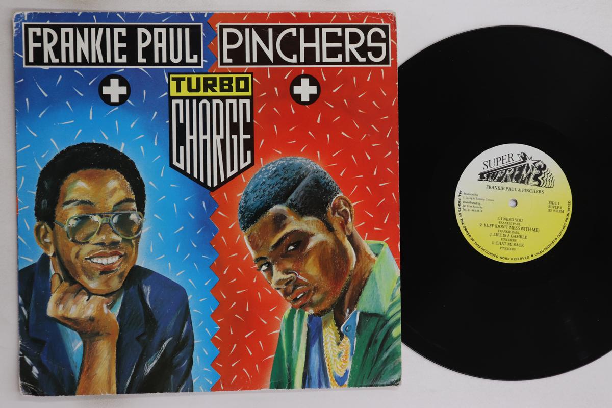 

LP Record FRANKIE PAUL + PINCHERS - Turbo Charge SUPLP1 Super Supreme 1988 UK Reggae, Ska & Dub Used