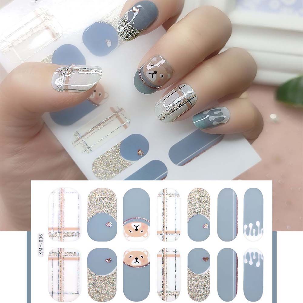 

Nail Folis полное покрытие, украшение для дизайна ногтей, 3D наклейки для ногтей, наклейки для ногтей с цветами, аксессуары для маникюра