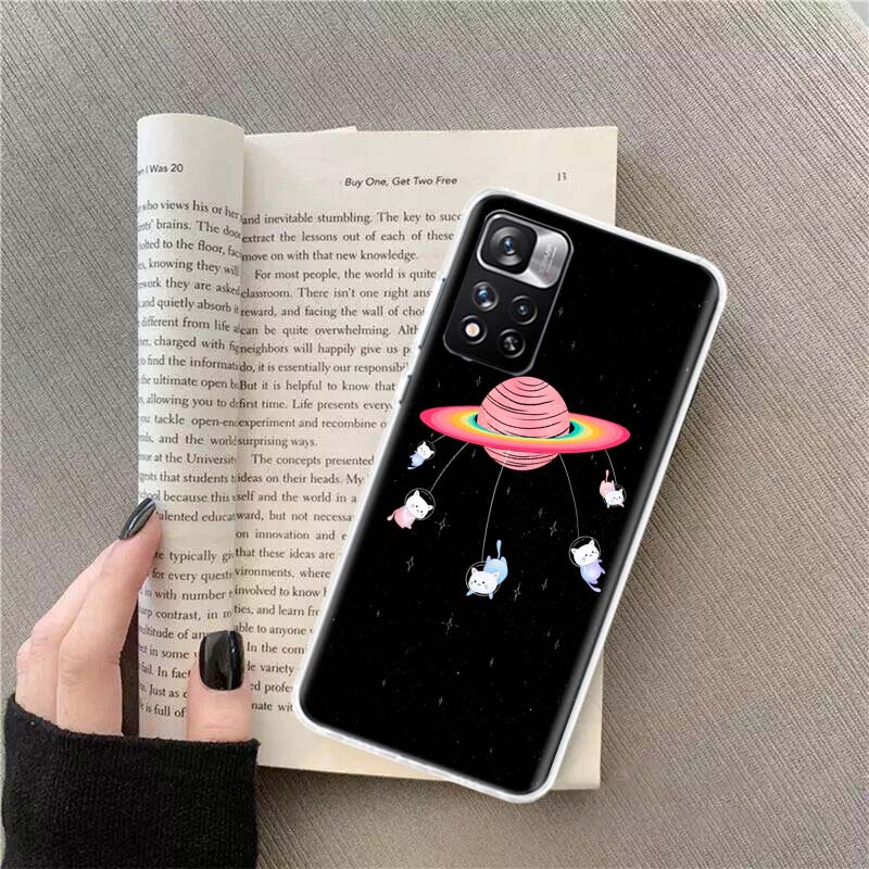 

UFO Alien Cat universe Phone Case For Xiaomi Poco F7 Pro Mi 14 Ultra 9T 12T 11T 13 15 Pro 12 11i Clear 12X 10T 11 10 Lite 5G 9 8 Xiaomi Mi 13 Pro
