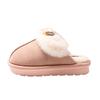 Suede cotton slippers women's autumn and winter new warm plush indoor home thick bottom outer wear fluffy drag men