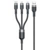 Kabel Awei Cl-975 Usb-C/Lightning/Mico 3W1 Czarny