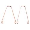 Pure Copper U-Shaped Tongue Scraper - Bad Breath Remover & Oral Care Tool