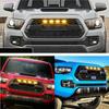4Pcs High Brightness Car Grille LED Lights Yellow Daytime Running Warning Lamps for Off-Road Truck Safety Driving
