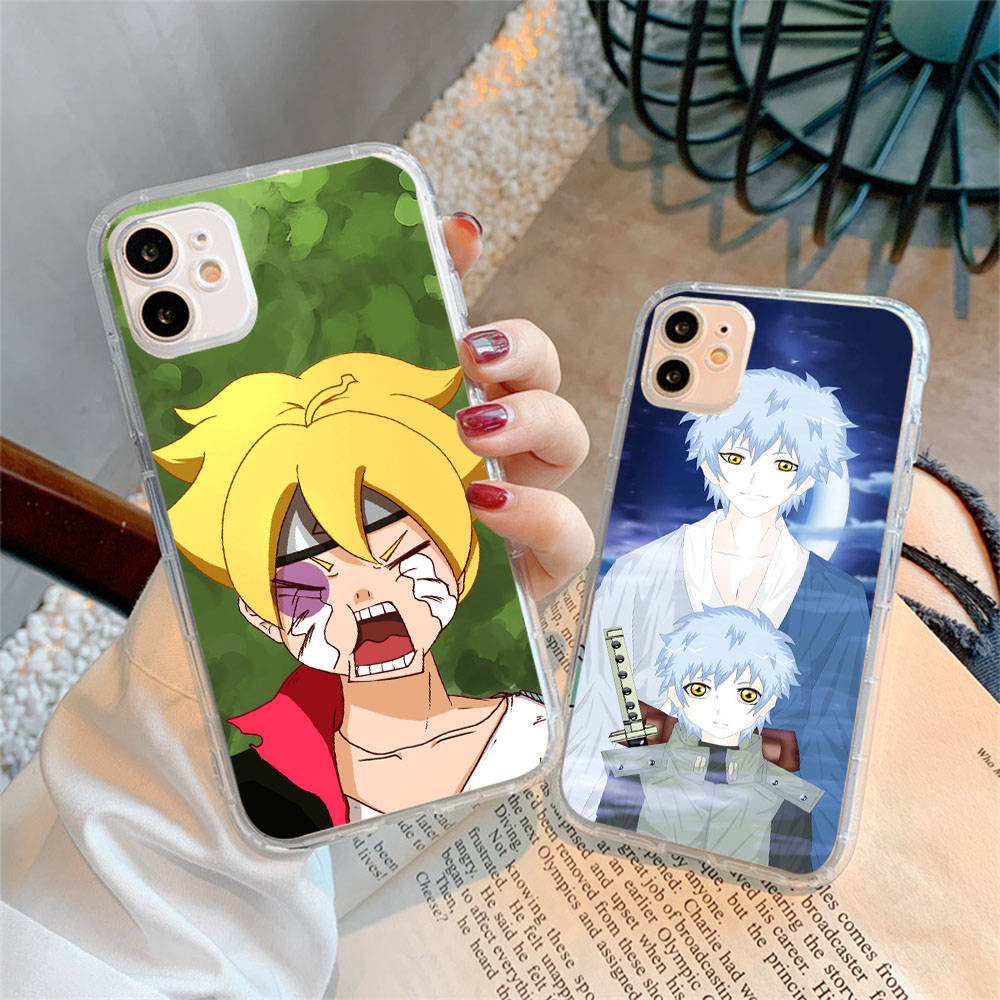 Case for Samsung A04 A14 A23 A34 A54 M23 M33 M52 M53 Realme 10 9 C30S C35 C55 VIVO Y02S Y21 Y51 X80 Pro Transparent Cover WI80 Boruto Anime