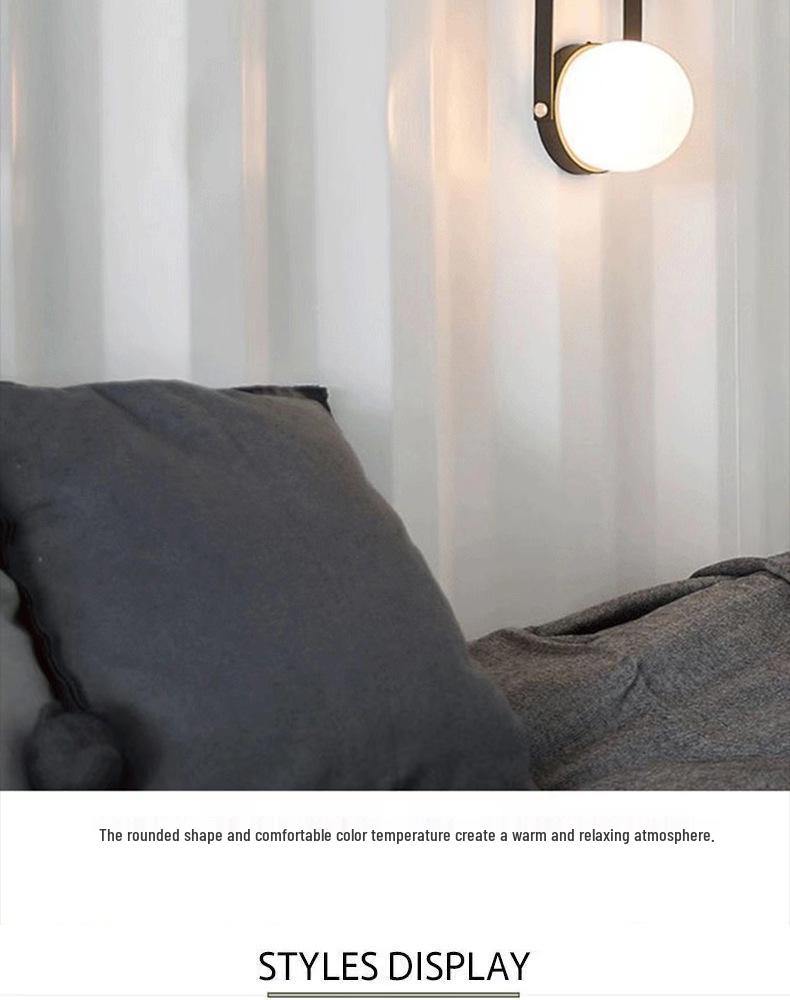 Nordic Postmodern Touch LED Bedside Lamp with USB Charging & Eye Protection