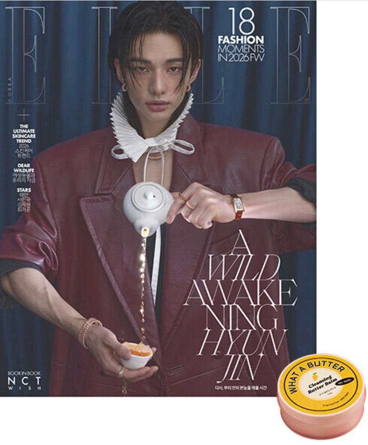 [Pre-order] ELLE Type A-E (Women's Monthly) : April [2026] Cover: Stray Kids Hyunjin