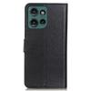 For Motorola Edge 50 5G Wallet Case PU Leather Phone Cover Litchi Texture