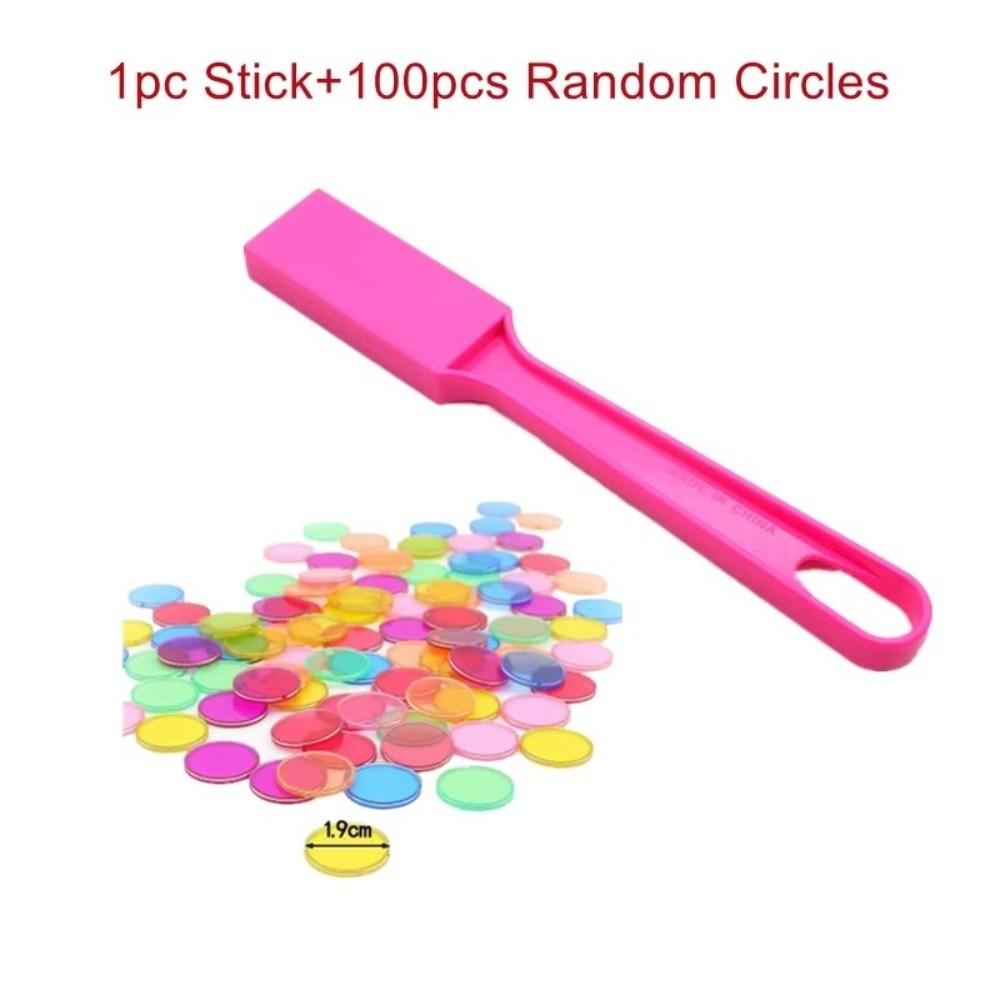 ABS Bingo Wand Set Color Sorting Magnetic Chip Set New Educational Game Set for Children
