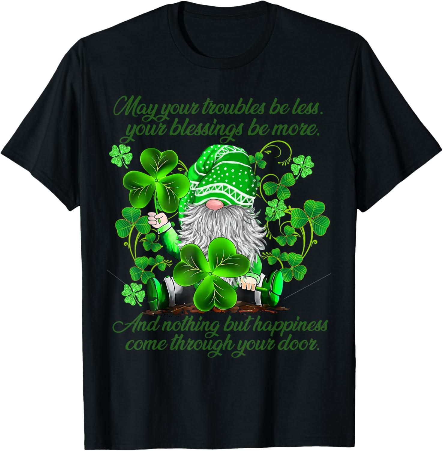 Christian Gnome St Patricks Day Irish Blessing Leprechaun T Shirt L