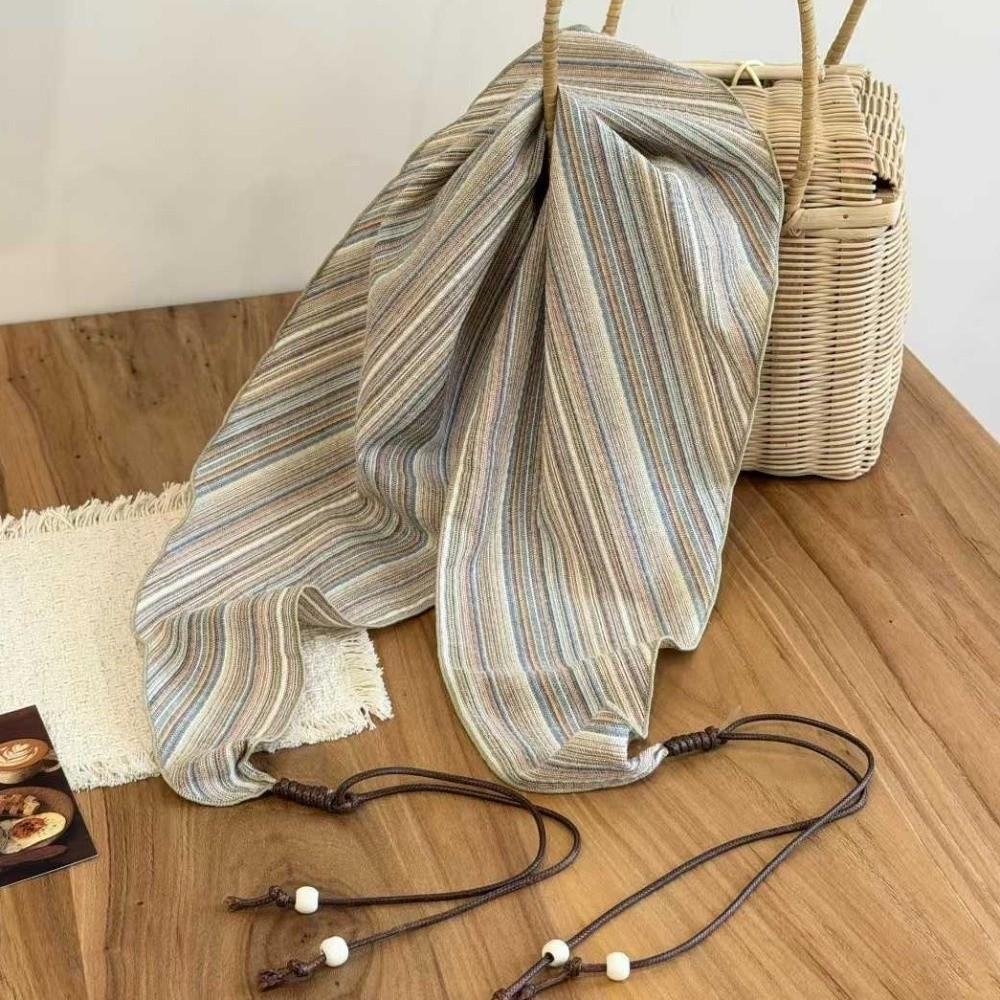 Lightweight Triangle Scarf Beaded Tie Neckerchief Versatile Layering Accessory Waist Wrap