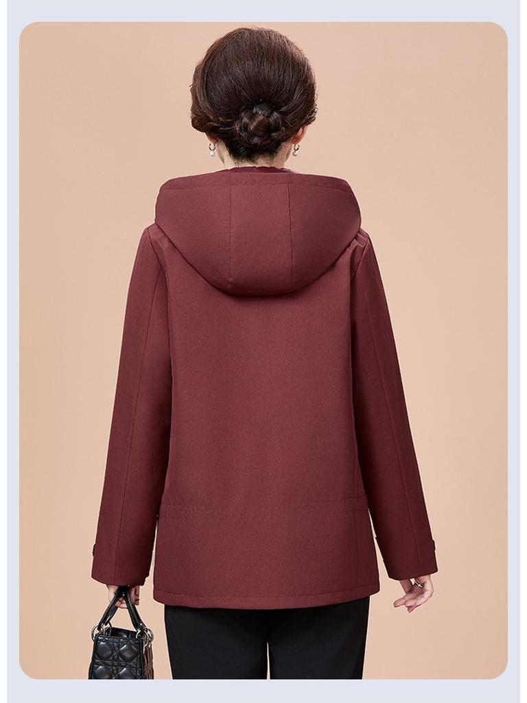 Damen Winterjacke in mittlerer Länge mit abnehmbarem Futter - Verdickter, warmer Daunenmantel für Mittelalte und Ältere