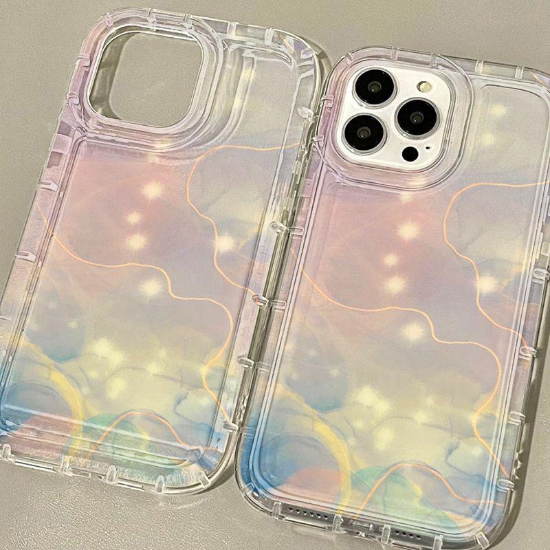 Advanced Watercolor Smudge for iPhone17ProMax Anti-drop Mobile Phone Case 16Pro Apple 14/15 All-inclusive 13