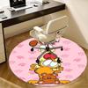 Garfield,Odie Chair mat Round Rug Office carpet, Machine Washable, Non slip, Suitable for Living Rooms, Bedrooms