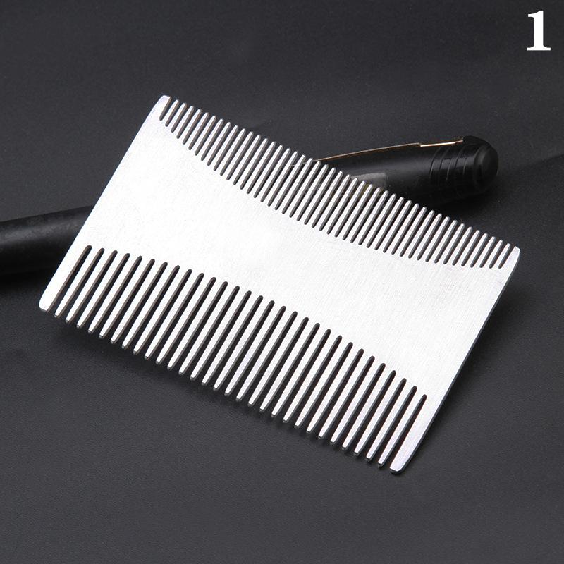 

Гребінець для бороди з нержавіючої сталі чоловічий портативний міні гребінець для укладання волосся з ефектом «олія» для барбера, інструменти для догляду та формування вусів, кишеньковий гребінець для волосся