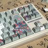 MAIMOOO Korean Keycaps Retro Cherry Morandi Green Pbt Custom Aula Ajazz Hangul Retro Keyboard Keycaps