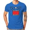 Domo Glasses Face Tshirt Graphic Unisex Tops Vintage Summer Cotton Streetwear T Shirt