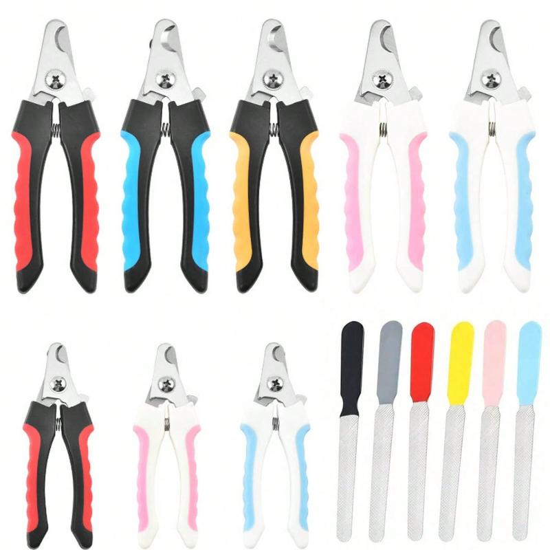 Dog & Cat Pet Nail Clippers And Trimmers - With Guard To Prevent Over-Cutting, Includes Nail File - Professional Pet Grooming Tools
