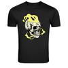 T-shirt Graphique Street Art Crâne qui Fond Fumé