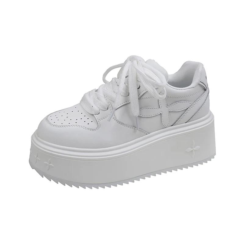 Fashion Platform Flats Sneakers Sport Shoes Women Casual Walking Lace Up Shoes Summer Fashion 2024 Running Travel Brand Mujer Zapatillas