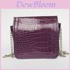 Elegant Women Pu Leather Mini Messenger Bag With Stylish Chain And Classic Design