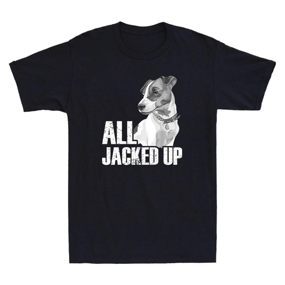 All Jacked Up - Jack Russell Terrier JRT Lover Apparel Dog Vintage Men s T-Shirt XXXXL