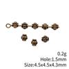 Small Hole Vintage Alloy Gear Spacer Beads Metal Loose Beads DIY Bracelet Necklace Jewelry Making Findings Accessories