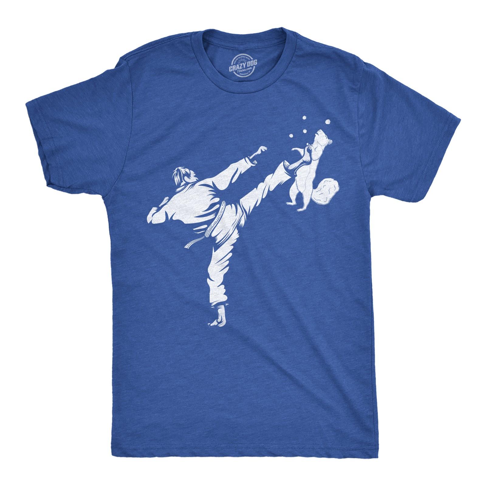 

Funny T Shirts Karate Kicked Squirrel Sarcastic Fighting XXXL