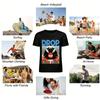 Vintage Band Vinyl Record Print T-shirt Unisex Trendy Casual Loose Short Sleeve Top Pure cotton T-shirt