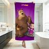 Cute M-Masha and the BearS Towel Five-Star Hotel Quality Eco-Friendly Ultra Soft Thick Towels & Beach Towels