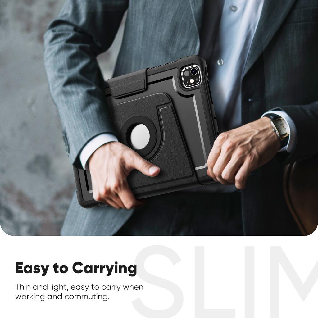 For iPad Pro 11 (2025)/11 (2024) Tablet Case Detachable PC + TPU + PU Leather Flip Cover