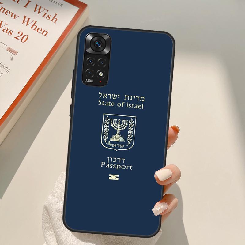 Israelische Mossad Passport Fall Für Xiaomi Redmi Hinweis 10 8 9 11 Pro 8T 9S 10S 11S Redmi 10C 9C 9A 9T K50 K40 Gaming