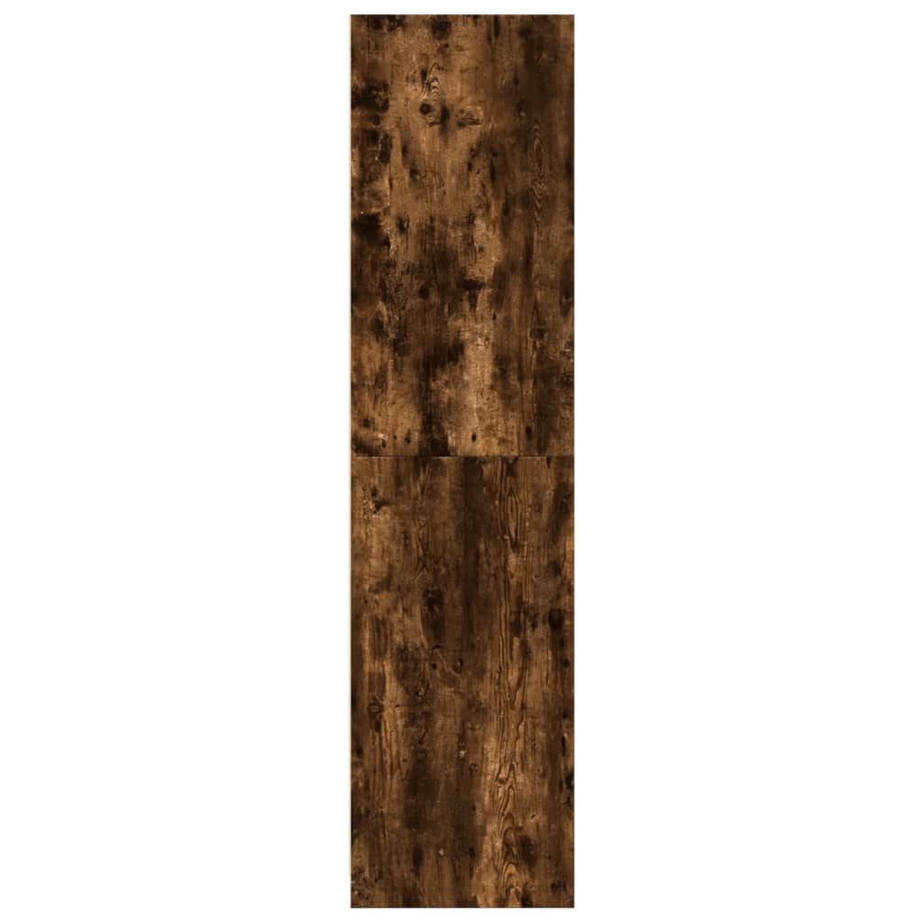 Wardrobe Smoked Oak Finish 100 x 50 x 200 cm Engineered Wood