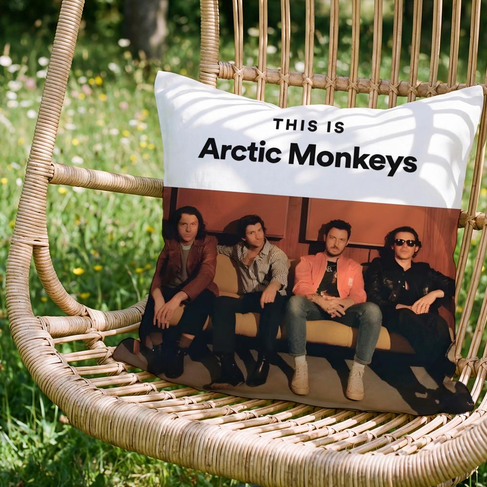 Stylish AArctic Monkeyses Cushion Cover Versatile DoubleSided Pillow Case Fit for Sofa Bed Car  Daily Decor