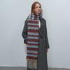 Sciarpa a quadri in cashmere nuova alla moda per donna, invernale, spessa, calda, grande scialle, pashmina, sciarpe con nappe, morbida coperta, bandana, scaldacollo spesso