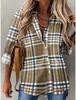 Street Fashion Blue and White Striped Shirt Women Irregular Long-Sleeved Oversized Smock Spring Loose Plaid Top Tide