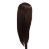 Synthetic Hair Hairdresser Head 85 Percent Real Hair Braiding Training Cosmetology Manikin Head for Students Brown