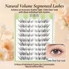 Doe Lashes Enhanced Volume Effect Segment False Eyelashes for Natural Look