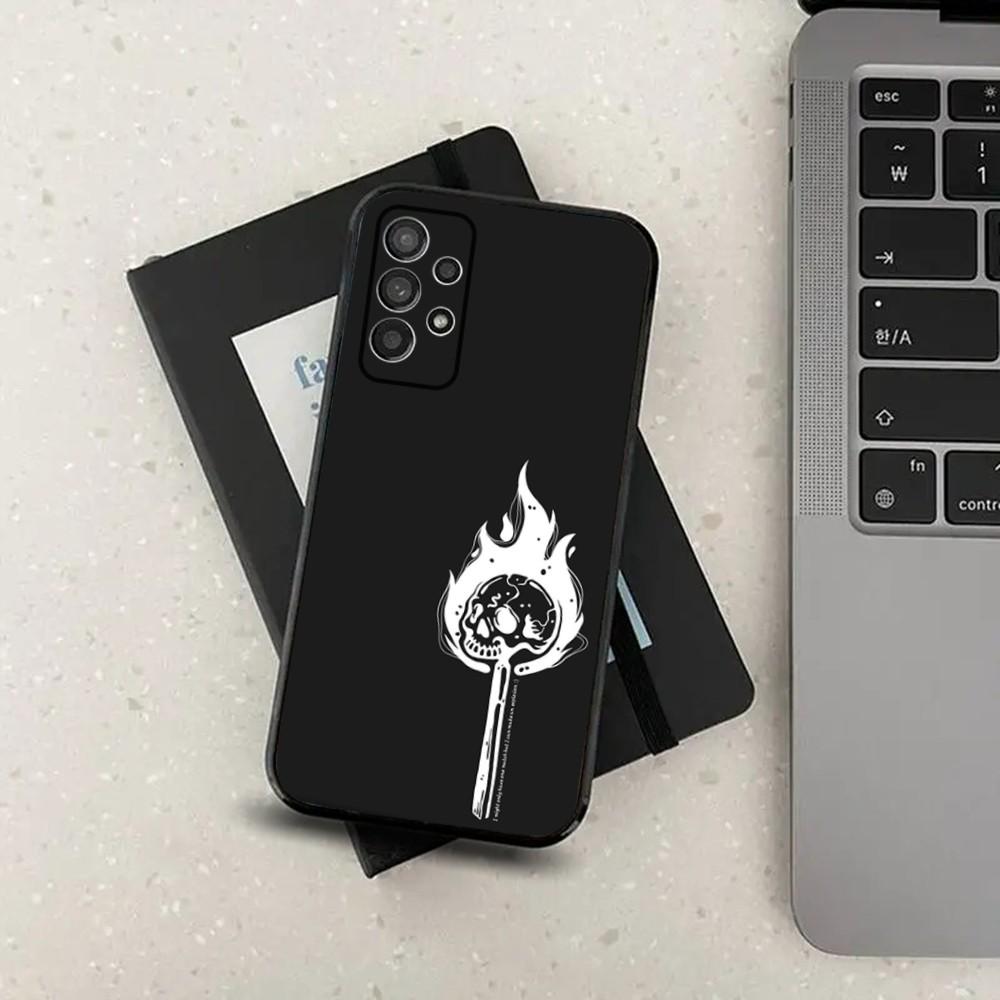 Memento Mori Phone Case For Samsung S24,S21,S22,S23,S30,Ultra,S20,Plus,Fe,Lite,Note,10,9,5G Black Soft Cover