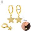 925 Silver Needle Vintage Gold Earrings Luxury Long Chain Tassel Crystal Hoop Earrings for Women Party Trend Jewelry