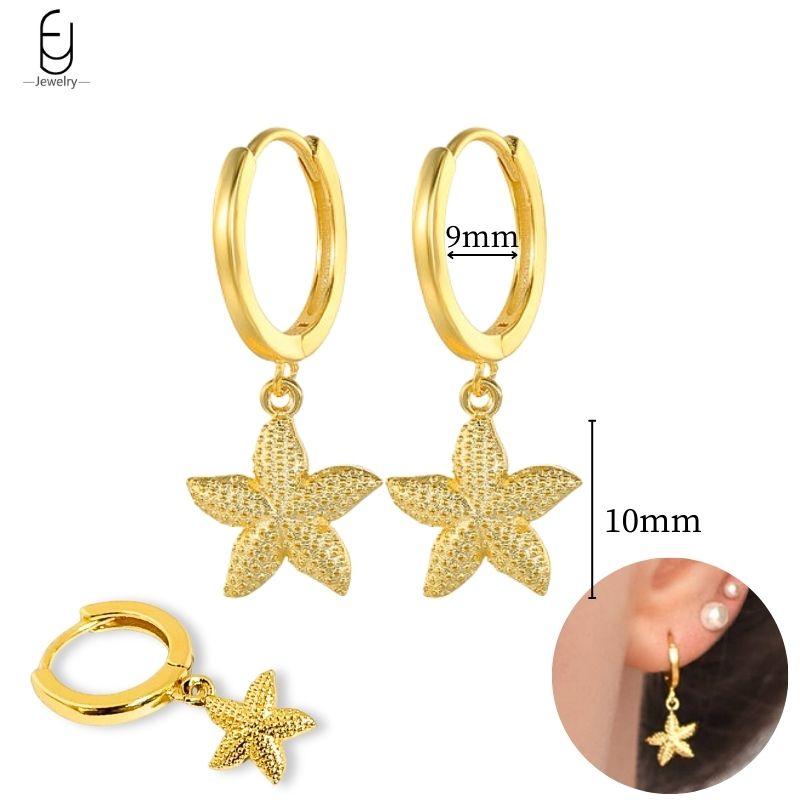 925 Silver Needle Vintage Gold Earrings Luxury Long Chain Tassel Crystal Hoop Earrings for Women Party Trend Jewelry