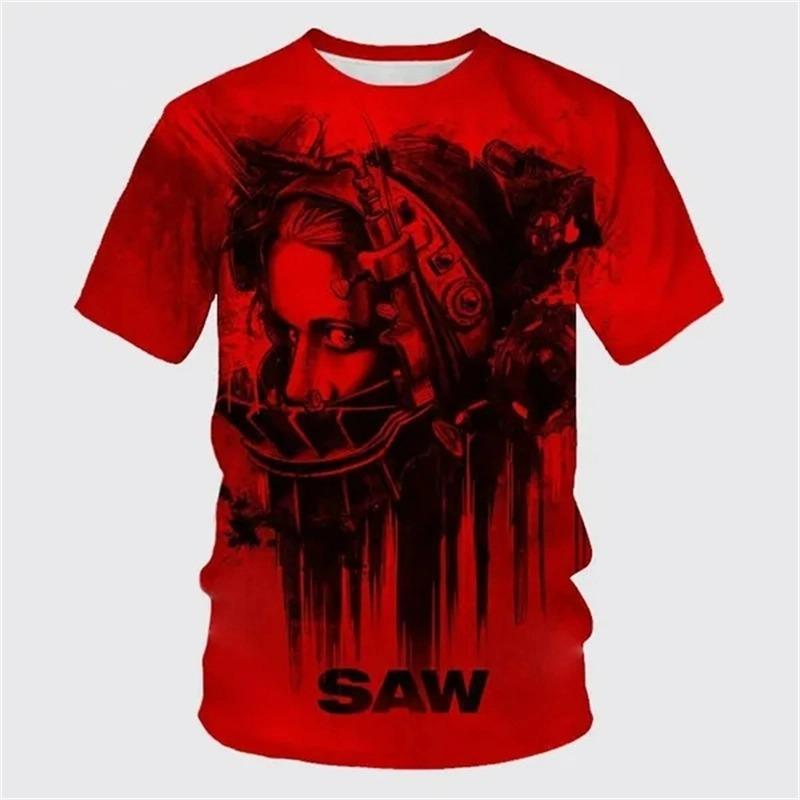 Fashion Billy The Billy Is A Puppet - Saw 3D Printed Women's Men's T-Shirt Horror Pattern Anime T-shirt Top
