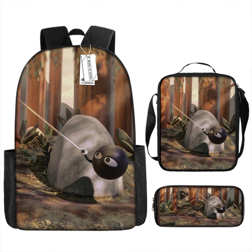 Luxury Novelty Peculiar Cool Shape Island 3D Print 3pcs/Set Pupil School Bags Laptop Daypack Backpack Lunch Bag Pencil Case
