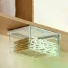 1Pcs Plastic Drawer Style Storage Box Self Adhesive Large Capacity Makeup Storage Container Transparent Space Saving